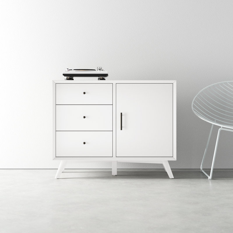 Williams Solid and Manufactured Wood Accent Cabinet, White