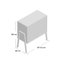 Robena 87.5 Cm Wide Highboard