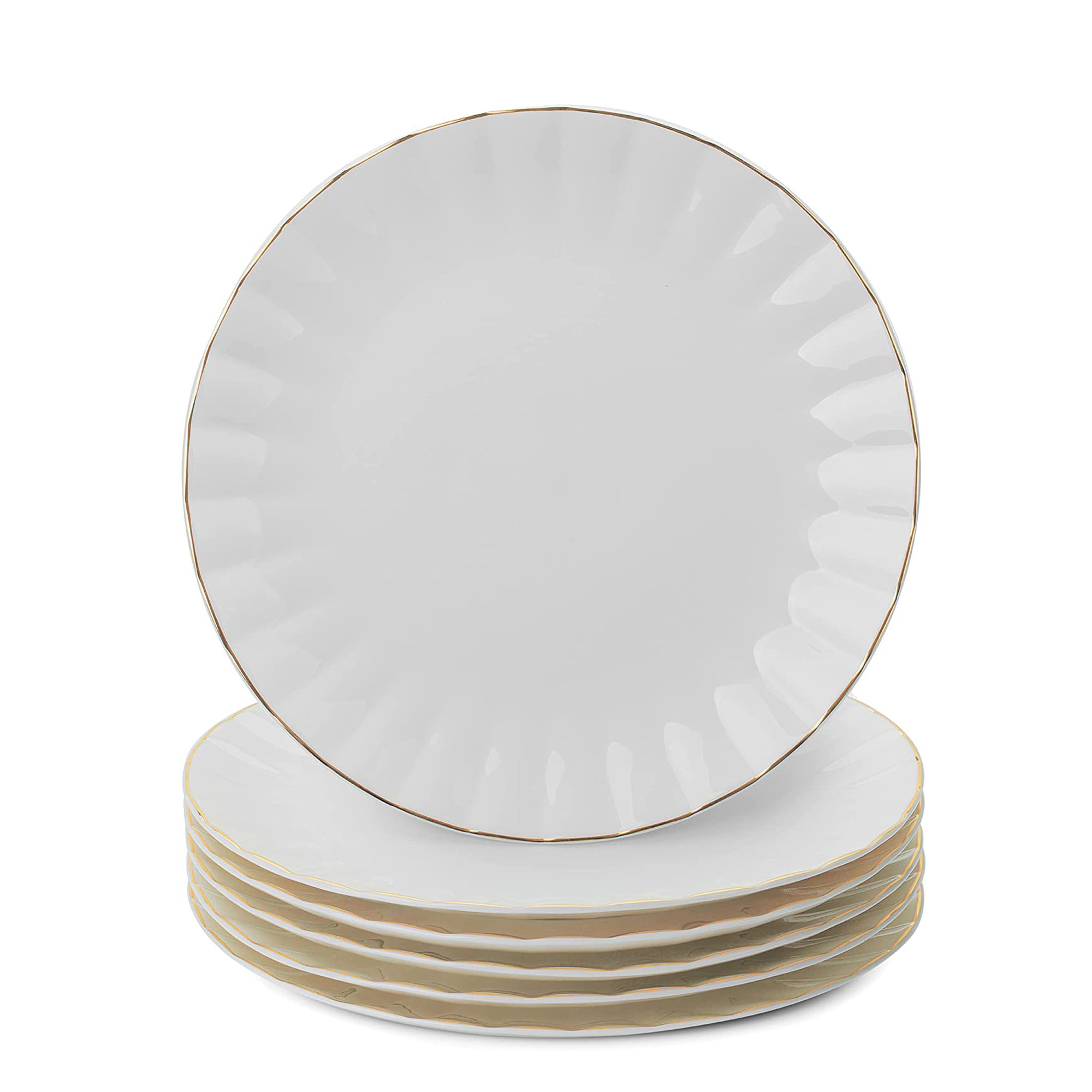 Everly Quinn 10.5'' Porcelain China Dinner Plate - Set of 6 - Wayfair ...