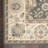 Round Isadora Oriental Wool Gray/Cream Area Rug-98264432