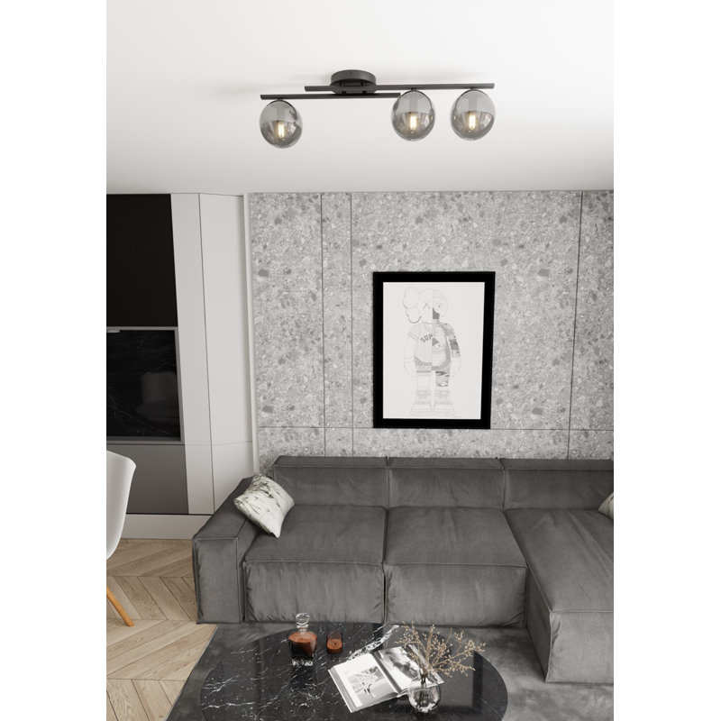 KAIRO BL OPAL, 19cm H x 74cm W x 20cm D, Graphite, 3