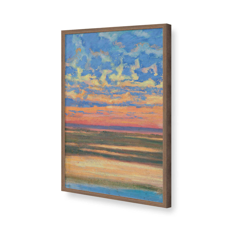 «Brilliant Sunset» par Carson Overs passer, reproduction d'art, H 24 po x l 18 po, Brun