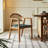 Rattan solid wood dining table set-106445356