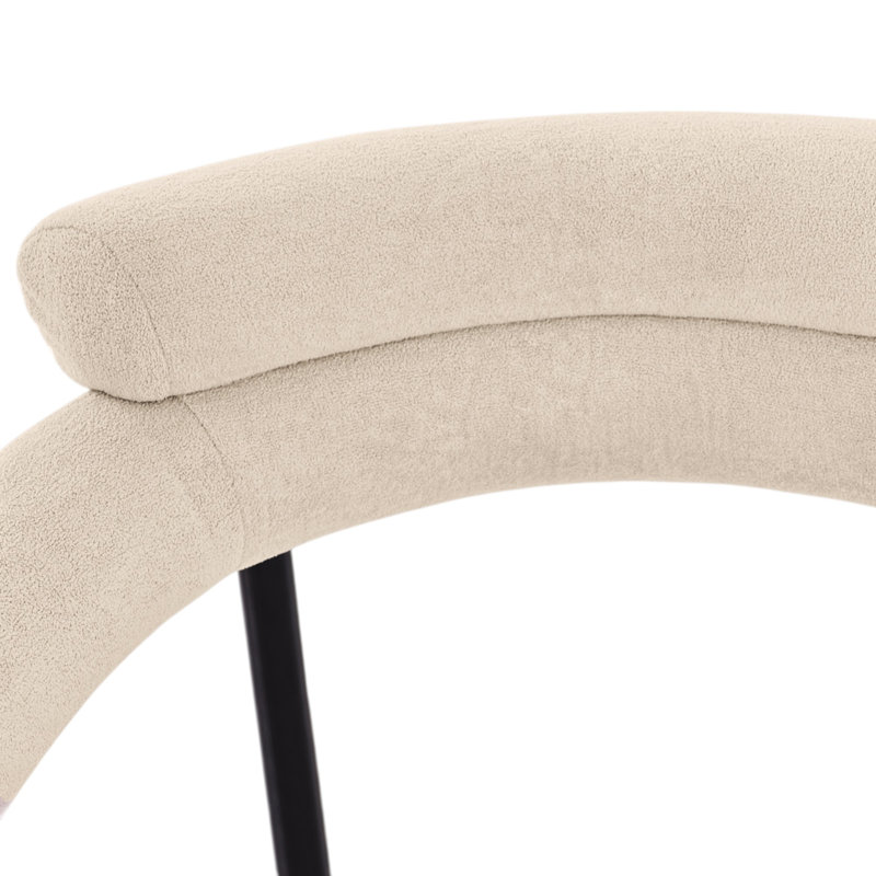 Dining Chairs Set Of 4 Upholstered Armchairs, 4, Beige