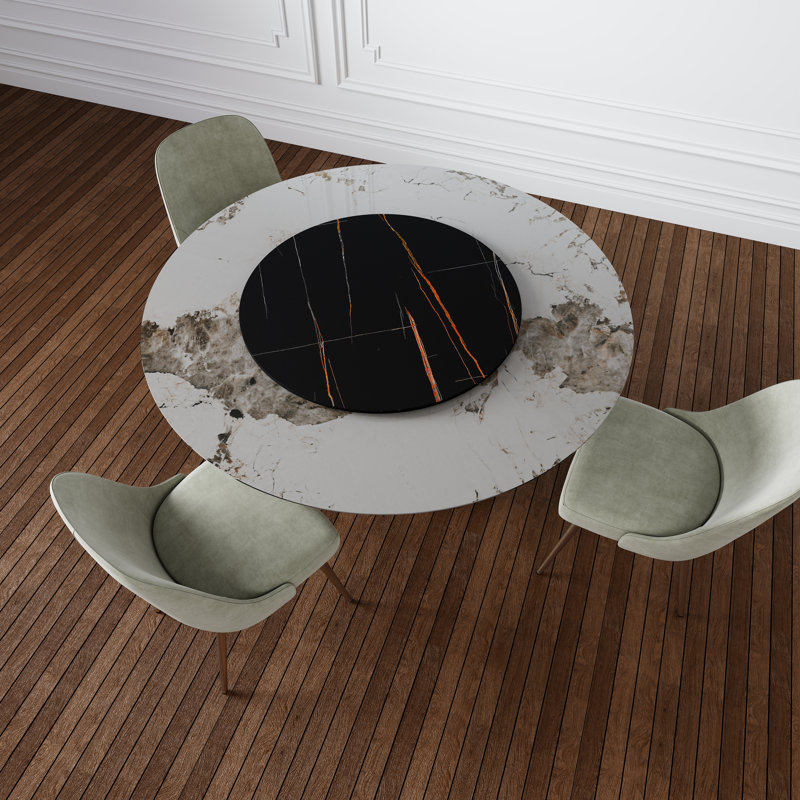 Alcorn Sintered Stone Lazy Susan, 0.47" H x 31.5" W x 31.5" D