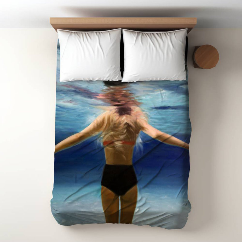Housse de couette bleue Under the Sea