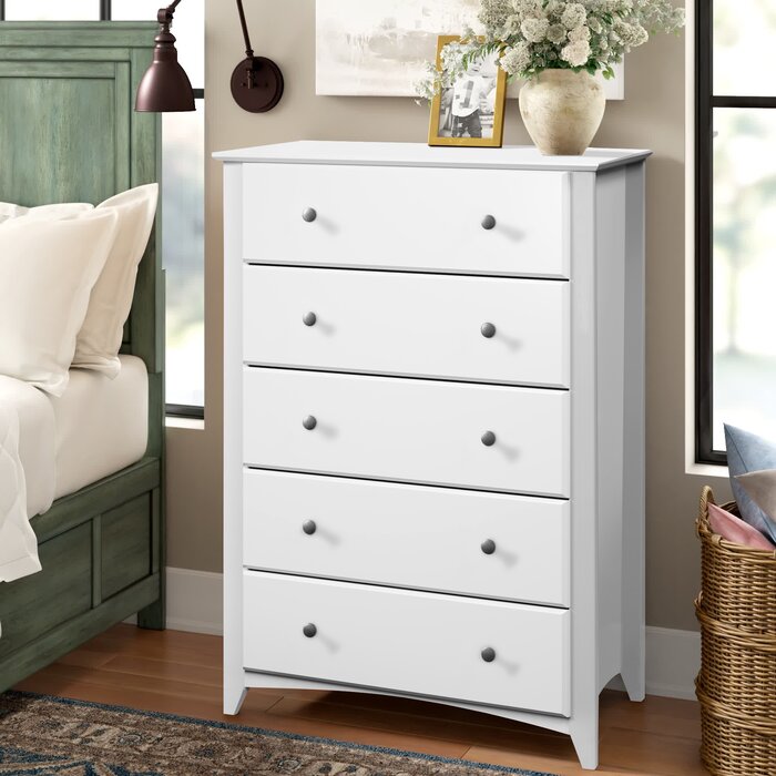 Three Posts™ Faringdon 5 - Drawer Dresser & Reviews | Wayfair