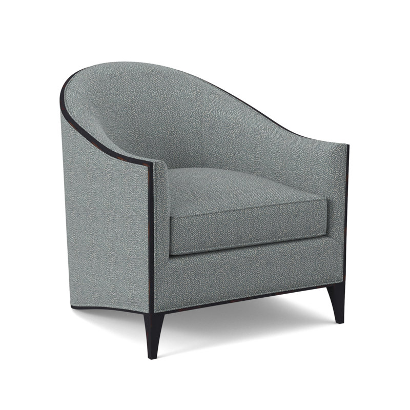 Chaise Atelier, Ébène rétro, Mélange de polyester Maya cyan