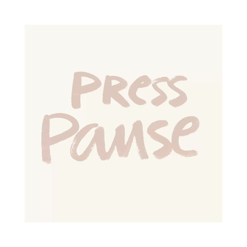 Press Pause I by Nadia Hassan - Wrapped Canvas Print, 93.98 cm H x 93.98 cm W x 3.175 cm D