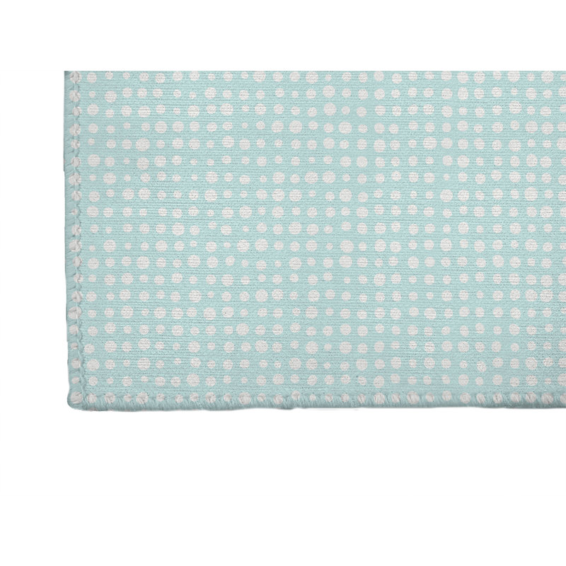 Assorted Dots Activity Mat, Rectangle 5' x 7', Light Blue/Blue