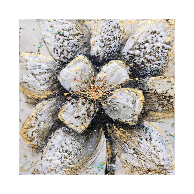 Explosion of Petals by Britt Hallowell - 1 Piece Wrapped Canvas Wall Art, 66.04 cm H x 66.04 cm W x 1.91 cm D