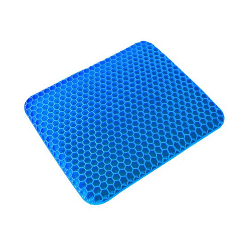 Gel Seat Cushion Double Layer Honeycomb Seat Cushion Pain Relief Chair Pad with Zipper Cover
