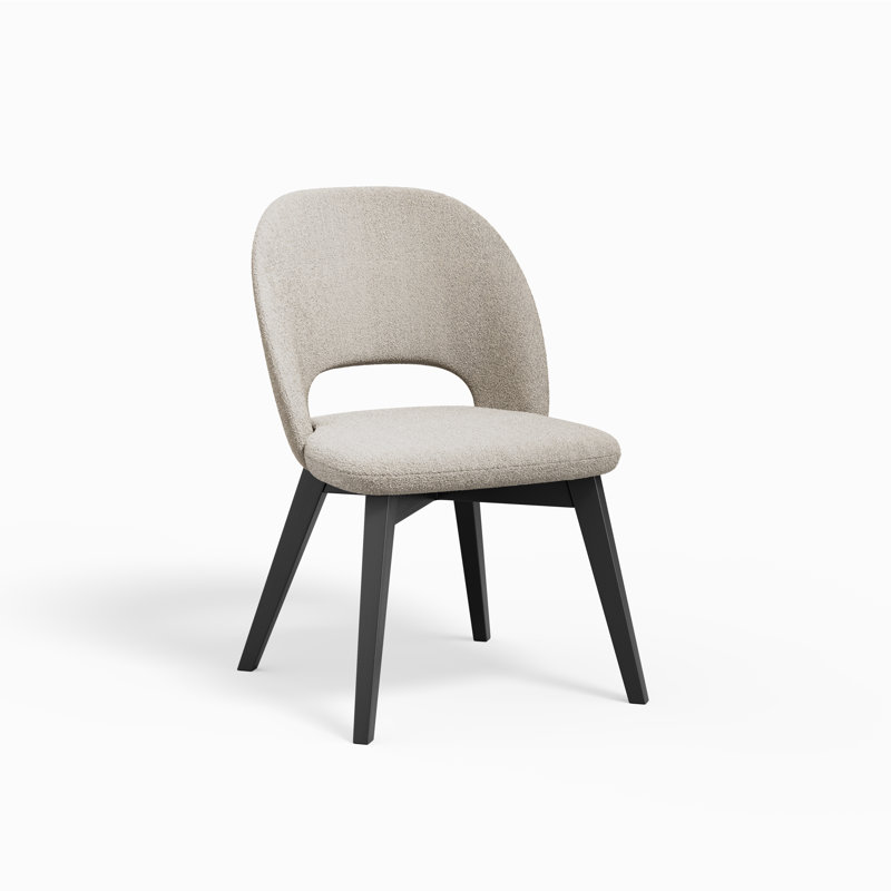 Meline Chair with Originale Base, Light Beige Boucle