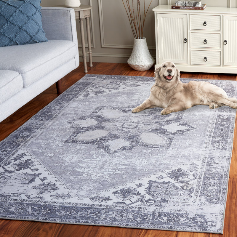 Tapis avec envers antidérapant Abigailrose, Rectangle de 5 pi x 8 pi
