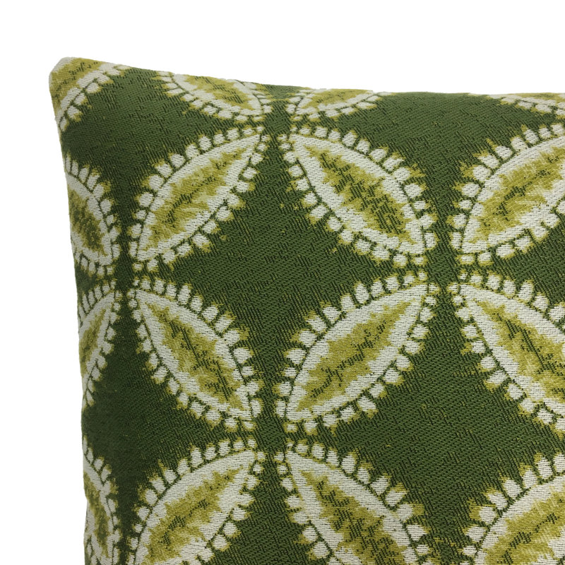 Housse de coussin en duvet géométrique 22 po, 18 po x 18 po, Vert