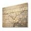 «Peacefulness White Dogwood» - art mural en bois de cornouiller sur bois de pin naturel-266682127