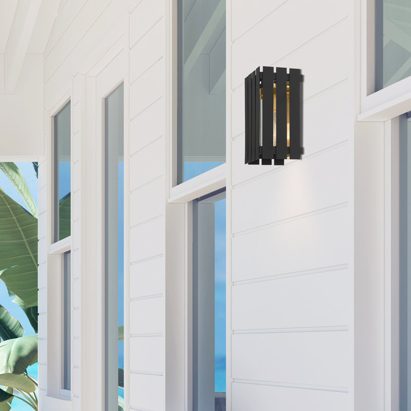 Greenwich Wall Light, Black, 10" H x 6" W x 4.9" D
