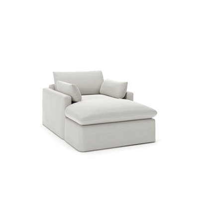 Luna Slipcovered Chaise