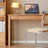 Light brown rubberwood solid wood writing desk-340887944