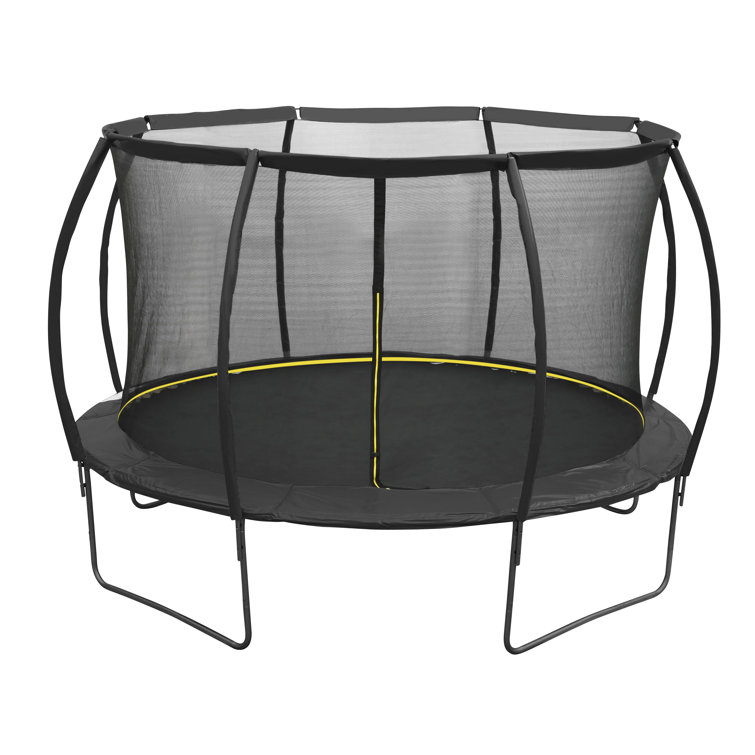 Halstad Freeport Park Round Backyard Trampoline with Safety Enclosure