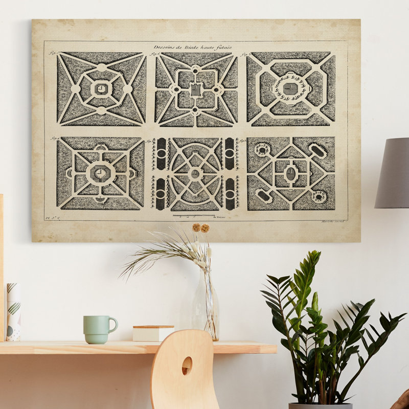 " Garden Parterre IV ", 18X27