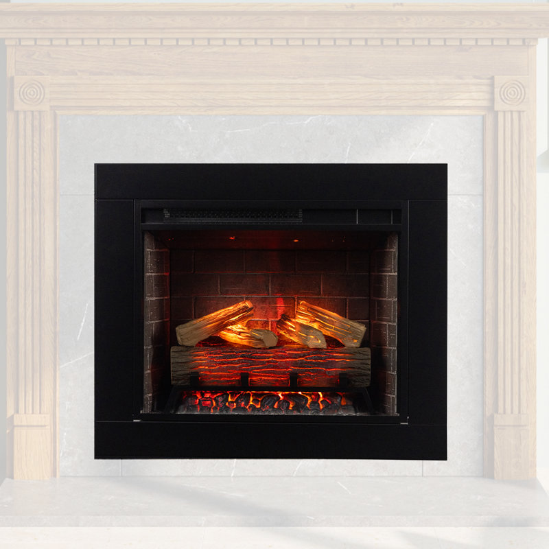 Ensemble d'inserts et de garnitures électriques 28 po Modern Ember Uptown - Ef-tl-28-3 & Trim-28