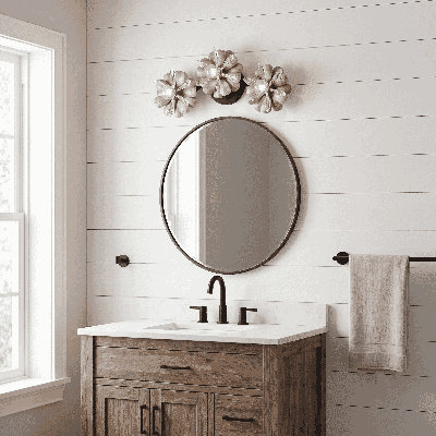 Giselle 3-Light Wall Sconce in Delphine