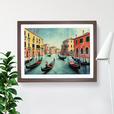 Venice Canal Watercolour Vol.2 - Framed Print