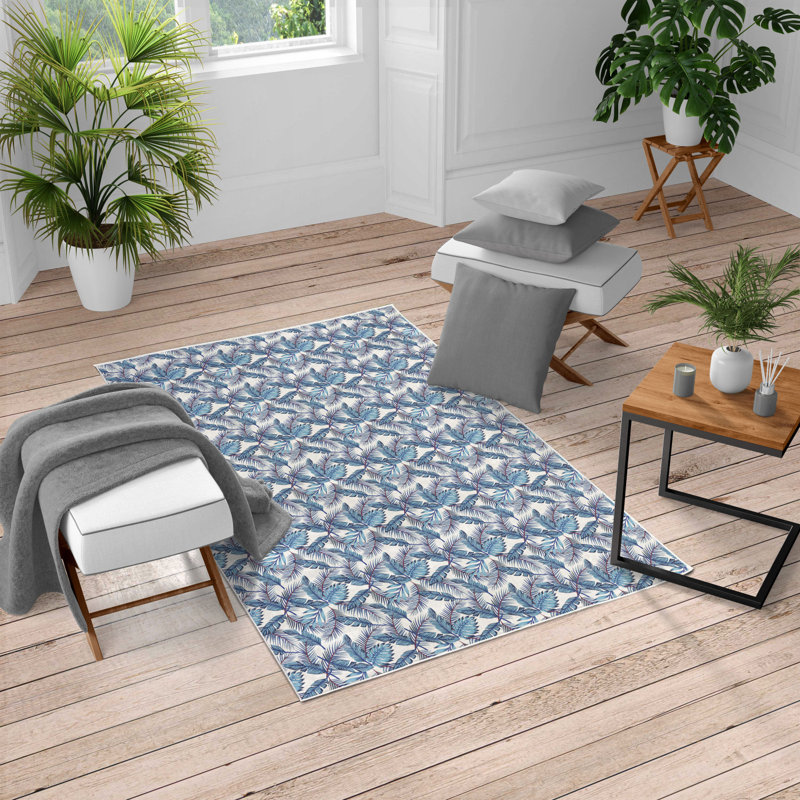Tapis blanc / bleu / fuchsia foncé, Rectangle 10 pi x 15 pi