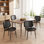Élégantes chaises de salle à manger en similicuir: chaises d'appoint élégantes pour les salles à manger, les cuisines et les espaces de vie