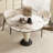 White&Black Round Sintered Stone Dining table-1427599763