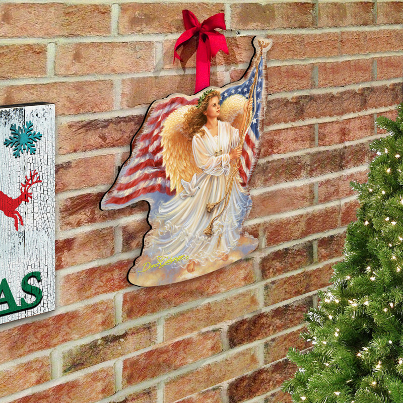 Cintre pour porte et mur american freedom ange