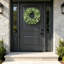 45cm (18 Inch) Artificial Eucalyptus Wreath for Front Door, Lifelike Spring & Summer Green Wreath with Berries, Indoor‑Outdoor Farmhouse Decoration for Window, Wall, Fireplace & Wedding Home Décor