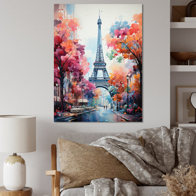 Tour Eiffel Paris coloré