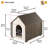 Wood Portable Igloo Style Dog House-88709311