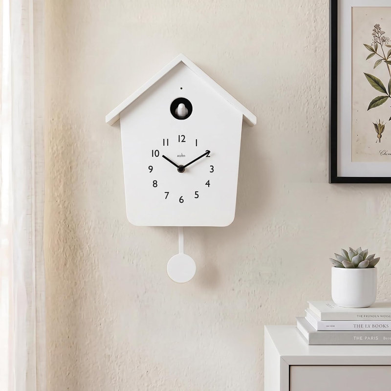 Casper Cuckoo Wall Clock, White