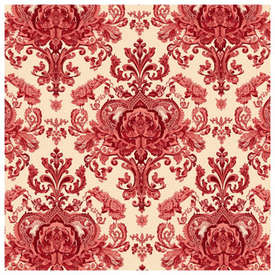 Coussins décoratifs Red Damask