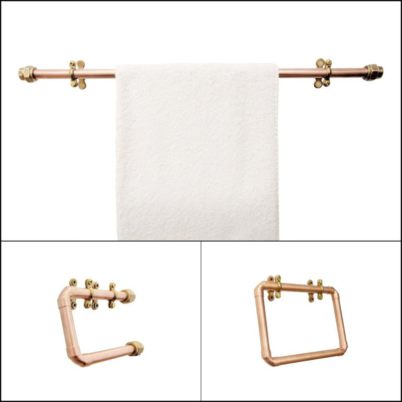 Brayden Bathroom Accessory Set, 14.5cm H x 30cm W x 6cm D
