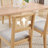 Upholstered Side Chair Modern Solid Wood Dining Chair with Rattan Back-117225025-117225024