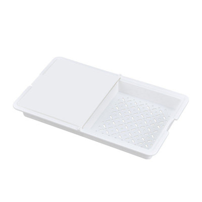 Cutting Board, Space Saving 3 In 1 Multifunctional Chopping Board, Fruit & Vegetable Container Basket, Vegetable Washing And Draining Storage Basket
