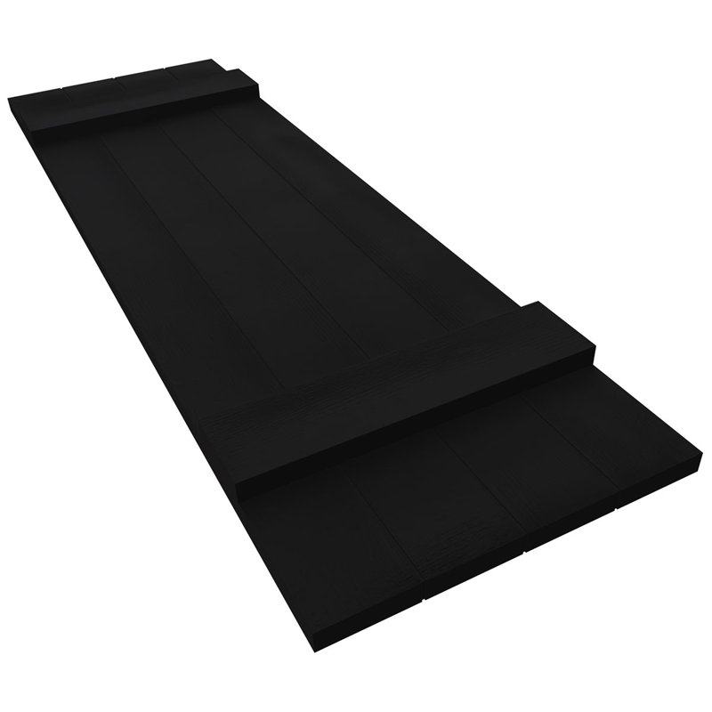 Black Vinyl Board and Batten Shutters, 14'' x 31''