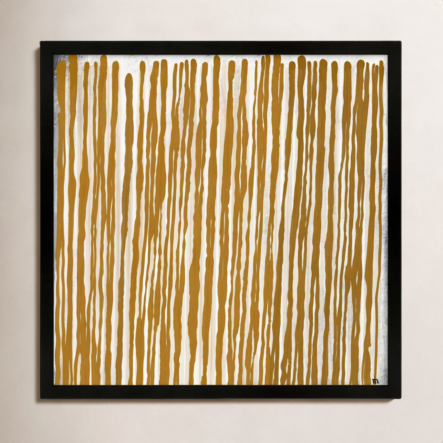 Upward by Marco Marella For Studio M, Black Paper Framed, 30" H x 30" W