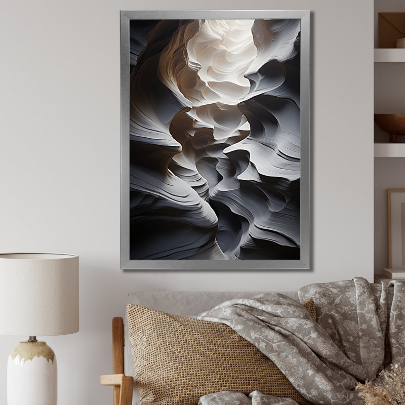 Danse du désert de Lillo - reproduction d'art sur toile, H 20 po x l 12 po x P 1 po, Cadre photo argenté