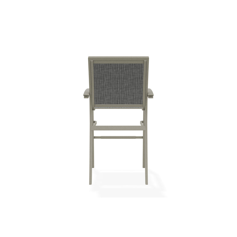 Chaise de café empilable en aluminium Bazza, Tempête, Port