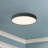 Chiedza 7-in Black dimmable LED Flush Mount-1713174699