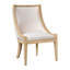Chaise rembourrée avec garniture cloutée