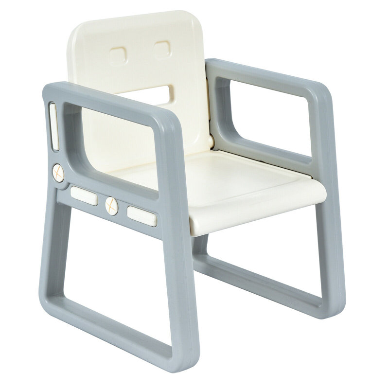 Greenbury Kids Activity Table and Chair Set, Beige/Grey