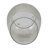 Elegant Shimmering Flower Glass Vase for Home Decor Styling - Modern Shape Table Vase Accent for Living Room or Entryway Display - Clear & Frost