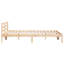 Bed Frame with Headboard Solid Pine Wood-707680399-707680385