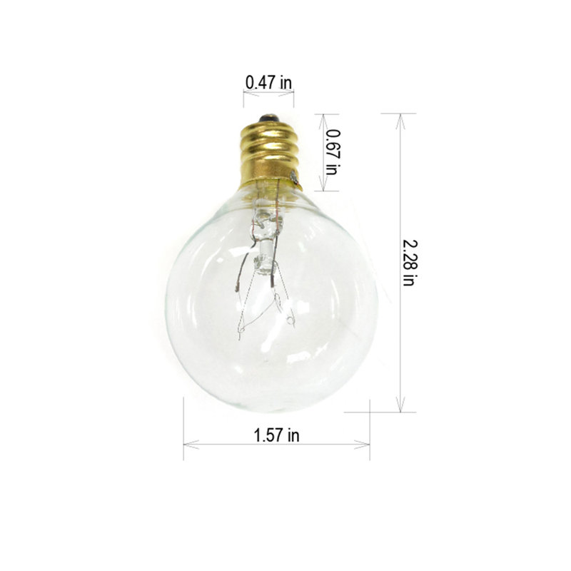 Gustave Indoor 10 - Bulb 12'' Plug-in Globe String Light